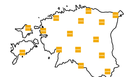 Schiedeli edasimüüjate kaart