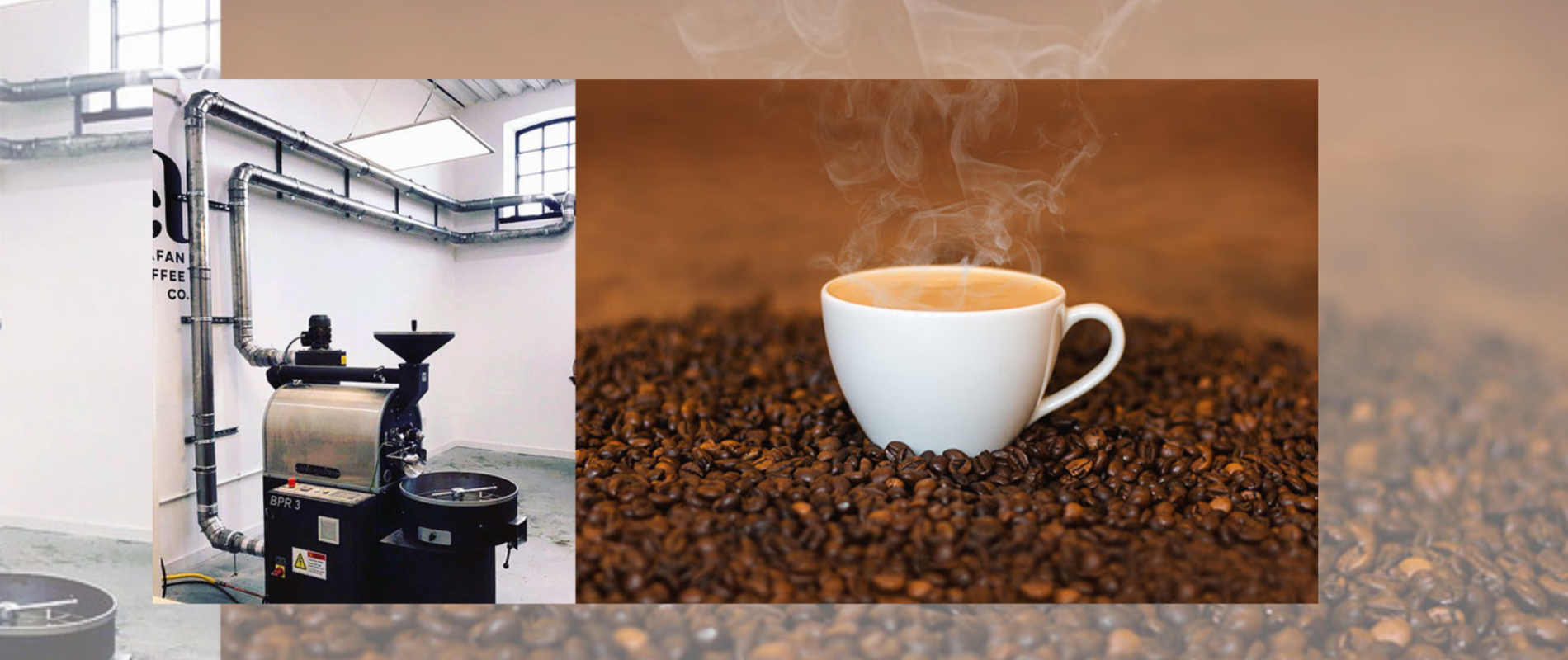 Prima Plus rendszer egy kávépörkölő műhelyben