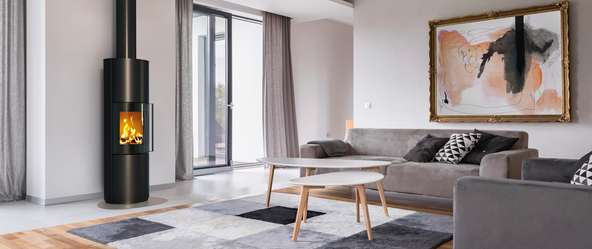 Elegantne kamin Mimas