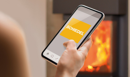 Mobil med Schiedel logo